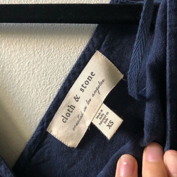 NWOT cloth & stone linen jumpsuit XS - Picture 7 of 8